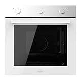 Cecotec Horno Integrable Multifunción De 70 L Bolero Hexa M236000 Glass White Time. Horno Equipado Con 6 Funciones, Puerta Fría Y Eficiencia Energética A