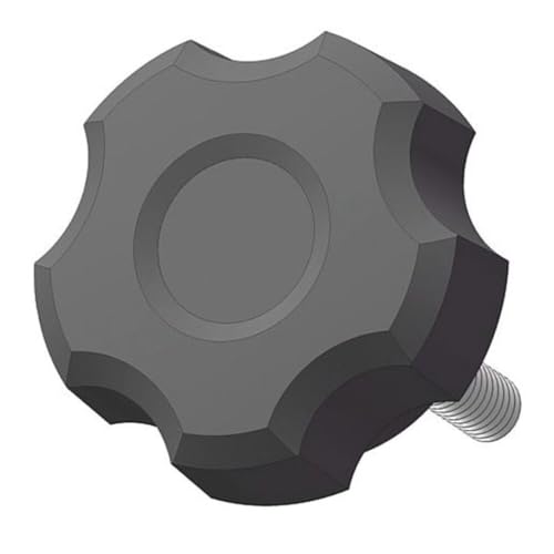 INNOVATIVE COMPONENTS Fluted Knob, 5/8, 1 3/8 in, 1/4-20
