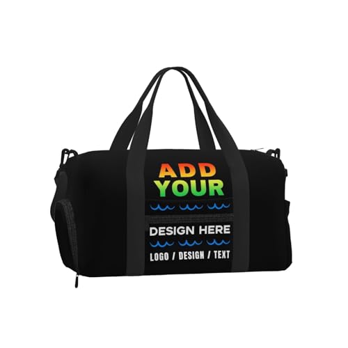 Custom Duffle Bag Personalized Sport Gym Travel Bags with Text Name Photo Customized Large Capacity Duffle Bag for Men Women