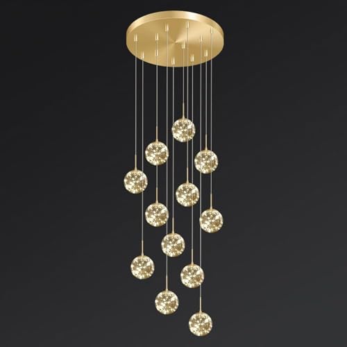 Plafonnier haut rond GWJKG un luminaire de prestige pour cage d'escalier