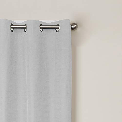 Zenna Home Smart Curtains Kelsey Light Zero 100% Blackout Window Panels, 40 x 84 Inches, Package of 2 Panels, Smoke White