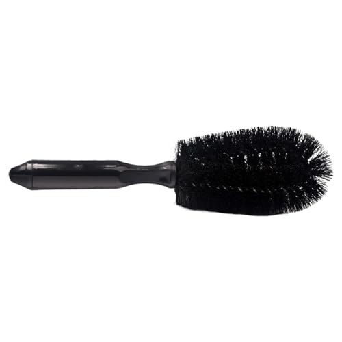 Spazzola per cerchioni – Spazzola a testa rotonda resistente, impugnatura ergonomica, detergente per auto, pulitore a portata profonda, strumento multiuso per lavaggio auto, camion, minivan, moto