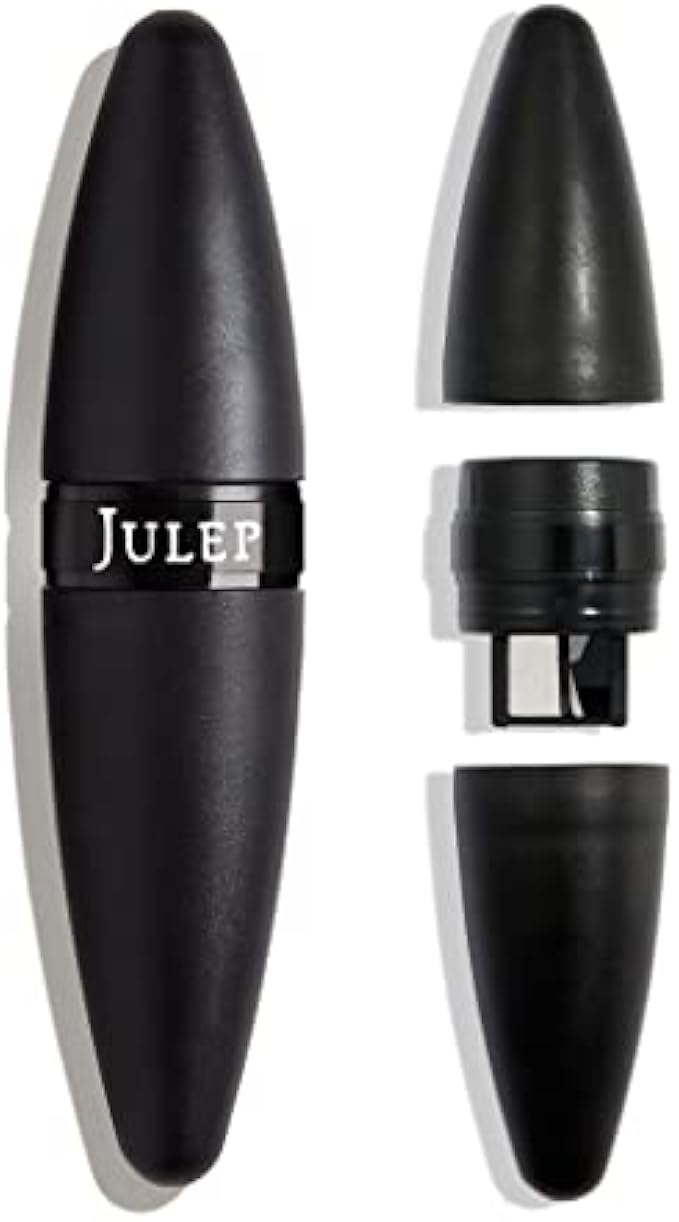 Julep Cosmetic Makeup Pencil Sharpener - Eyeliner, Lip Liner and Eyebrow Pencils - Compact Travel Friendly - Easy to Clean - Universal Sharpener for Wood and Plastic Pencils - German Made Steel