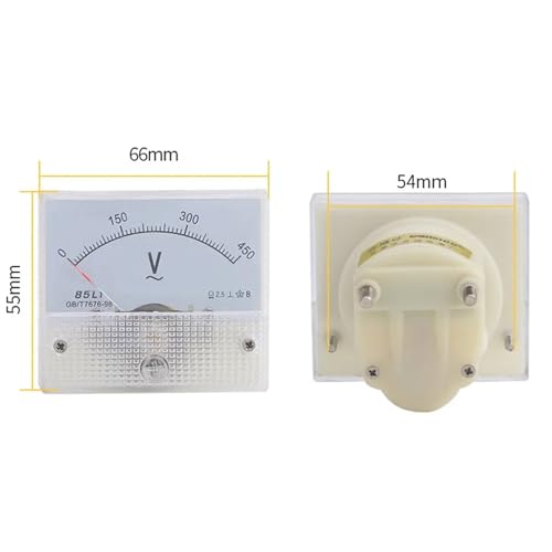 Voltmètre analogique 85L1 AC 10V à aiguille stable pour lecture précise
