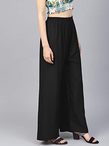 Image of Go Gazab - Stylish Combo Women's Palazzo Pants: Trendy Rayon Casual Wear for Fashion-Forward Ladies