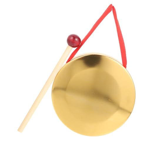 VANZACK 1set Copper Gong Drum Orff Percussion Instrument with Hammer Sound Performance for Coordination for Celebrations and Music Education