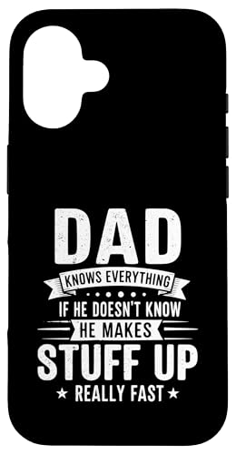 お父さんはすべてを知っている。もし彼が知らなければ彼は物事を作る スマホケース iPhone 16 用
