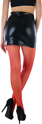 Image of ToBeInStyle Women's Fishnet Backseam Pantyhose W /Elastic Waistband