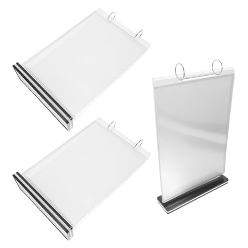 Présentoir à menus de table haut de gamme rigide PVC A6 vertical PRETYZOOM