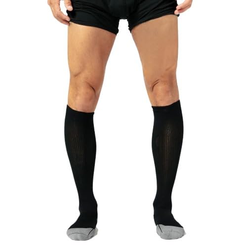 Image of DFND Unisex Hybrid Ax /Rx Over the Calf Compression Socks (1 Pair) - Injury Relief, Recovery - Made in USA