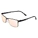 GAMEKING Ultra SJ030 Premium Anti Blue Light Anti Glare Anti UV Computer Glasses Gaming Glasses with Tan Tint Lens for Eye Strain Fatigue Relief Better Sleep Men Women Gamer