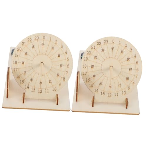 MUCKLILY 1 Set DIY Sun Clock Teaching Aid Educational Sundial Model for Adults Easy Assembly Science Experiment for Learning Measurement