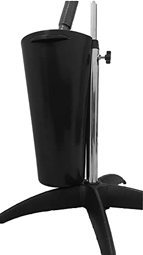 Image of Portable Hair Washing Sink Height Adjustable Shampoo Basin with Drain Hose and Bucket Deep ABS Salon Barber Shampoo Bowl for Home Elderly Care Black(Black 3)