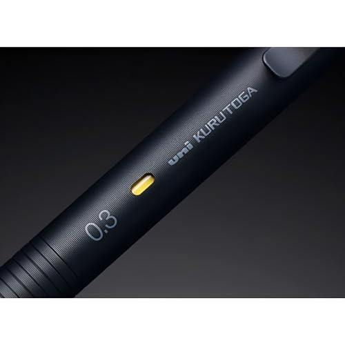 Uni Kuru Toga Metal Mechanical Pencil, 0.3mm Extra Fine, Auto-Advancing Lead Rotation, All-Metal Body, Nocturne Black (M3KH1P.24) by 三菱鉛筆 - Image 2