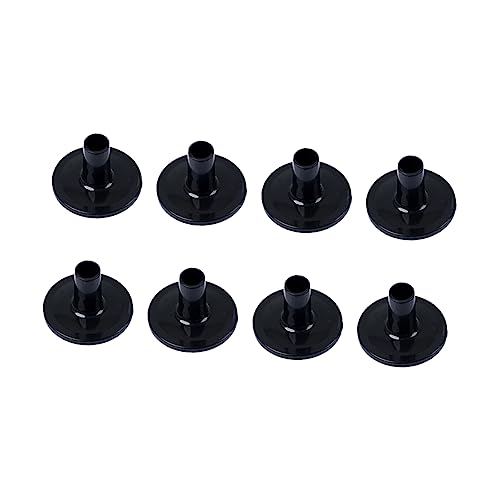 ULDIGI Lightweight Black Plastic Seat Drum Cymbal Felt Pad Hi Hat Clutch Sleeves 8pc Set