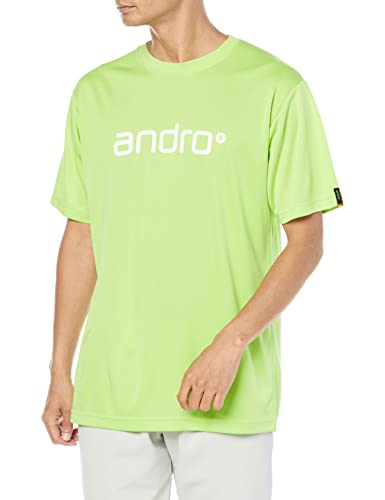 andro ユニセックス 卓球 ウェア ゲームシャツ アンドロナパティーシャツIV 305704 グリーン×ホワイト 130