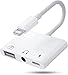 Price comparison product image Lighting to USB 3 Camera Adapter,3 in 1 USB Female OTG Adapter with 3.5 mm Headphone Jack + Charging Splitter Compatible with Phone 11/X/Xs/8 Plus,Support Card Reader,MIDI Interface,Keyboard-Blanc