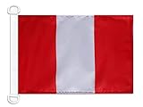 bandera peruana carnaval letra Acabados : Costuras dobles y bordes reforzados