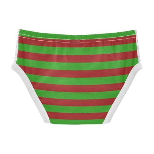 Red Green Stripe Toddler Boy's Underwear 2T2
