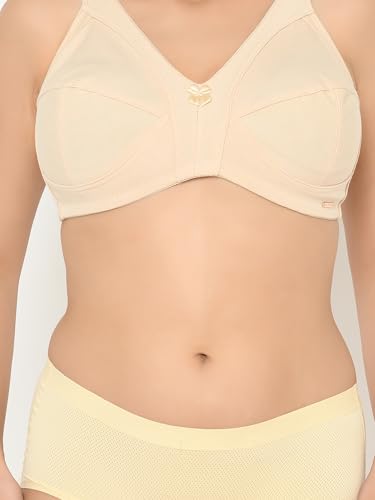 Image of Da Intimo Women's Cotton Non-Padded Non-Wired Full Coverage Bra | Comfortable Adjustable Strap Everyday Bra for Women & Girls -Set of 3 Combo, CL3-D177