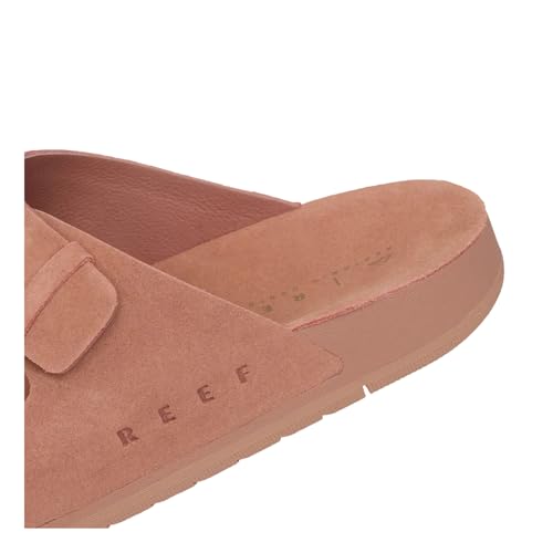 Image of REEF Ojai Two Bar Women's Fashion Slide Sandal, Premium Leather, Soft Cushion Footbed