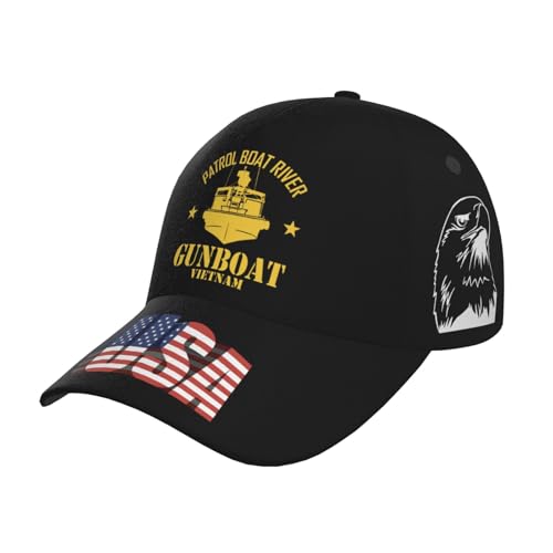 Patrol Boat River PBR - Gunboat Vietnam Trucker Hat for Men - Baseball Snapback Cap