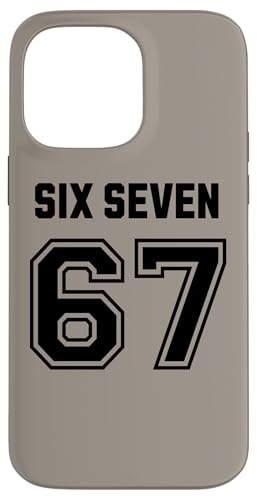67 Six Seven Sport Design on Back. 6 7 Meme Men Women Kids X}zP[X iPhone 14 Pro Max p