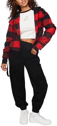 Forever 21 Womens Twill Cargo Joggers