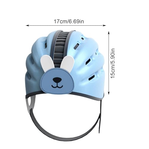 Gorro de bebé para gatear sin golpes: casco protector ajustable y transpirable para niños 6