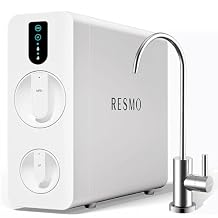 RESMO Reverse Osmosis System,Tankless Reverse Osmosis Water Filter, 8 Stage RO Water Filtration System, NSF/ANSI FCC Certified,Under Sink RO System, 21 Pure to Drain RS2600