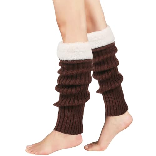 Winter Leg Warmers for Women and Girls Warm Knitted Socks Knitted Wool Crochet Long Boot Socks New Year's Day Socks Christmas Socks