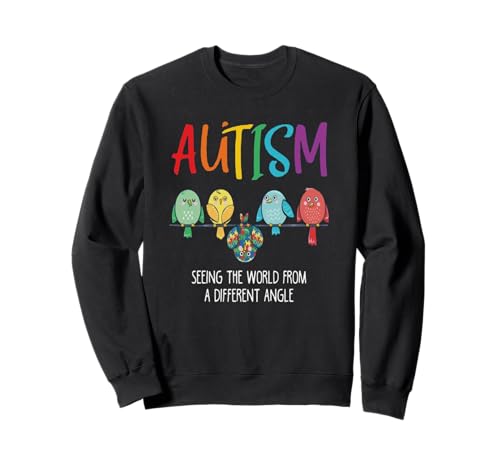 Autism Awareness Cute Owl Color Puzzles Autism Awareness T-shirt enfants Sweatshirt