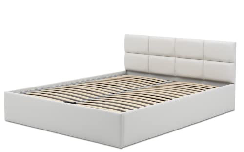 Polsterbett Monos 160x200 mit Bettkasten! Metallregal mit gaslift! Best...