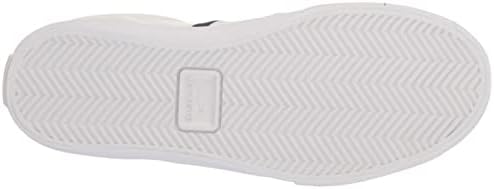 Lacoste Men's Lerond Sneaker, White/Navy/RED, 12 | Image 3