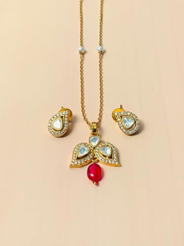 Joyas Kundan Polki de latón antialérgicas que no pierden brillo 2