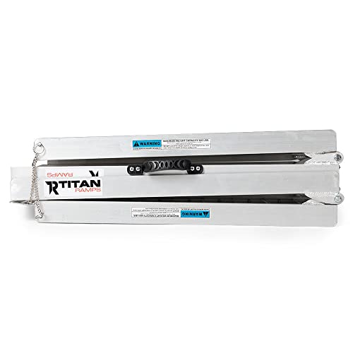 Titan Ramps 6 Ft Multi Fold Breifcase Aluminum Wheelchair Ramp, Rated 600 Lb, Anti-Slip Threshold Wheelchair And Scooter Carrying Loading Ramp #TOP3