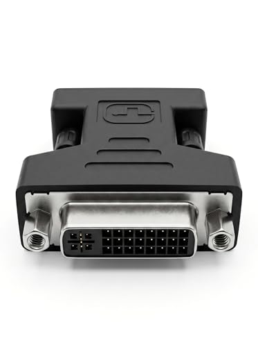 VMOJO DVI auf VGA Adapter DVI-I (24+5) Buchse zu VGA HD15 Stecker Konverter Digital auf Analog Adapter f&uuml;r Monitor, PC, Beamer, Grafikkarte