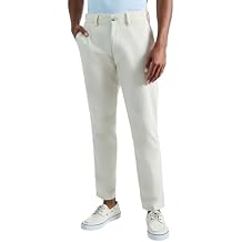Haggar Mens Comfort Luxe Straight Fit Flat Front Linen Casual Pant