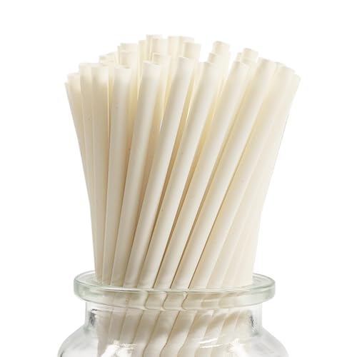 Biodégradables Pailles en Fibre de Bambou, Lot de 240 Pailles Végétales Jetables et Compostables, 6 x 197 mm pour Boissons Chaudes et Froides