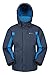 Produktbild Mountain Warehouse Samson Jacke für Kinder - Regenjacke mit getapten Nähten, verstellbare Bündchen, elastischer Saum & Kapuze, Mesh-Futter - Ideal für Regenwetter Marineblau 11-12 Jahre