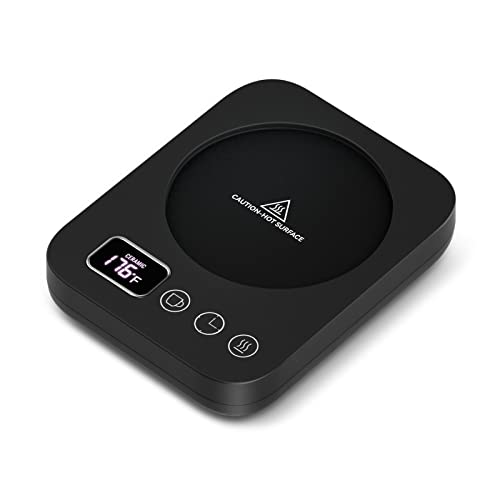 Misby Mug Warmer, Upgrade Coffee Warmer For Desk With 3 Temperature Settings, Fast Heating Cup Warmer 12 Timer, 4H Auto Shut Off, Gravity Sensor, Keep Best Temp For Tea,Beverage,Milk -Black #TOP7