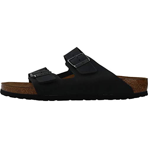 Miniatura 4 de Birkenstock 552113 Arizona Black, Oiled Leather Hombre Black Eu 38