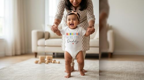 Image of Lillypupp Cotton Body Suit For New Born Baby Boy Girl Made To Express Love For Fathers /Daddies. Half Sleeves Romper Bodysuit Clothes For Infant Toddler Boys Girls.