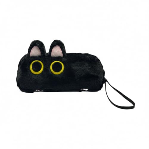 decuwat Large Capacity Pencil Case 3D Cat Fluffy Cute Pen Bags Pencil Pouch Organizer for Office College School