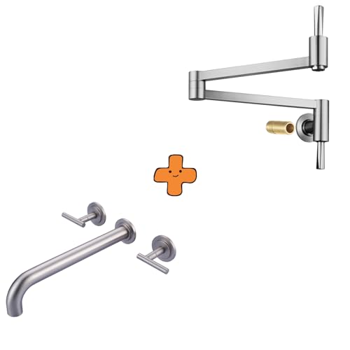 Robinet pot filler mural pour remplir les casseroles sans porter de charge