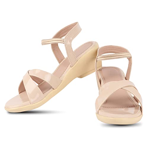 Image of MOSAC Women's /Girls Stylish & Comfortable Wedge Platform Heel Sandals for Women & Girls