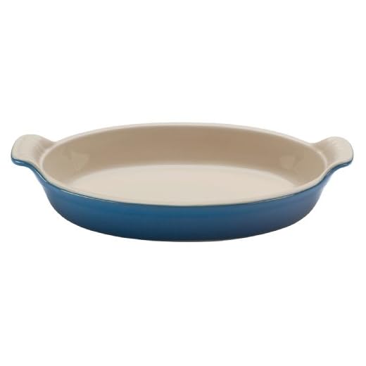 Le Creuset Heritage Stoneware Oval Au Gratin Dish, 24-Ounce, Marseille