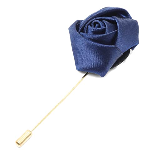 Image of LOUIS STITCH Mens Silk NeckTie Golden Tiepin Gift Combo Set With Pocket Square Cufflinks Brooch Tie Golden Tiepin (Suit Accessories) (Britain)