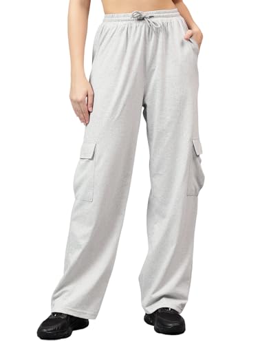 Image of KOTTY Women's High Rise Relaxed || Straight || Joggers Fit Cargo's for Pants || Trousers