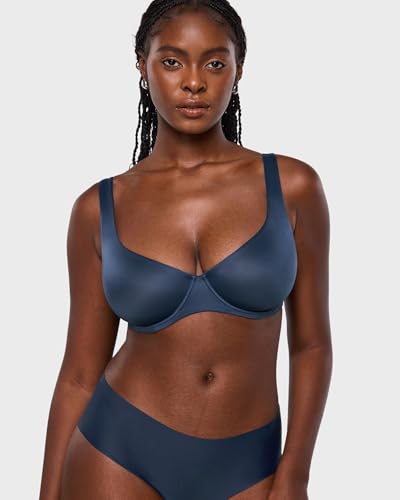 Image of INLYRIC Women's Mesh Balconette Bra Unlined | Ultra-soft, Unlined, Underwire, Light Support, No Padding, Semi-sheer, Demi, Seamless Look, Sexy, Supportive Comfortable